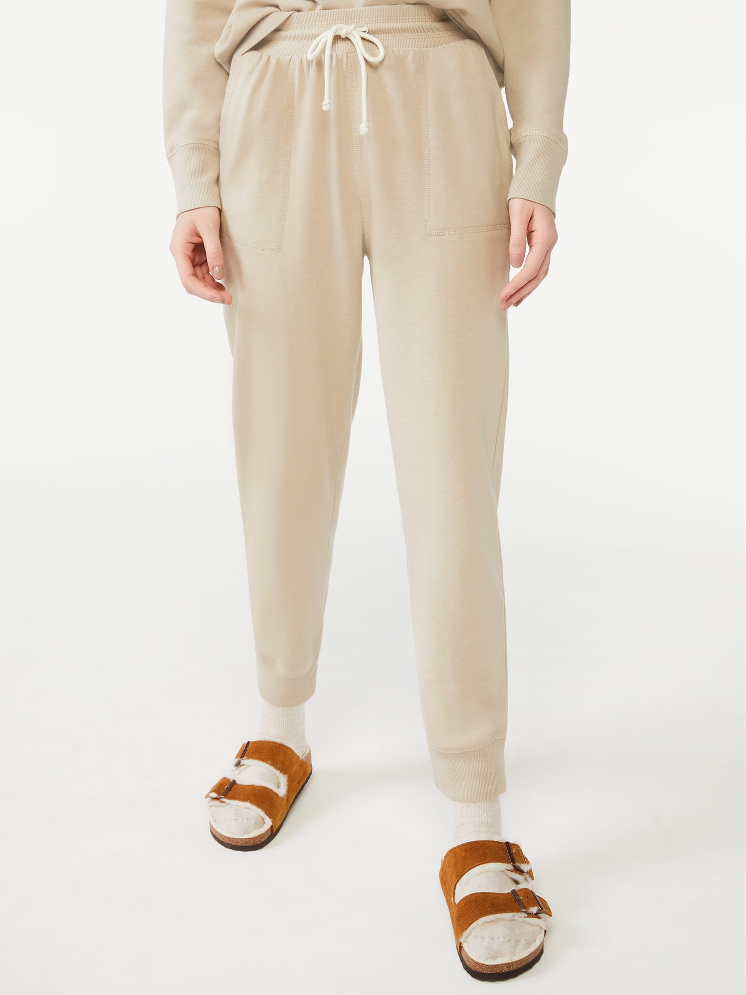 Free Assembly Women's Rib Cuff Jogger Pants