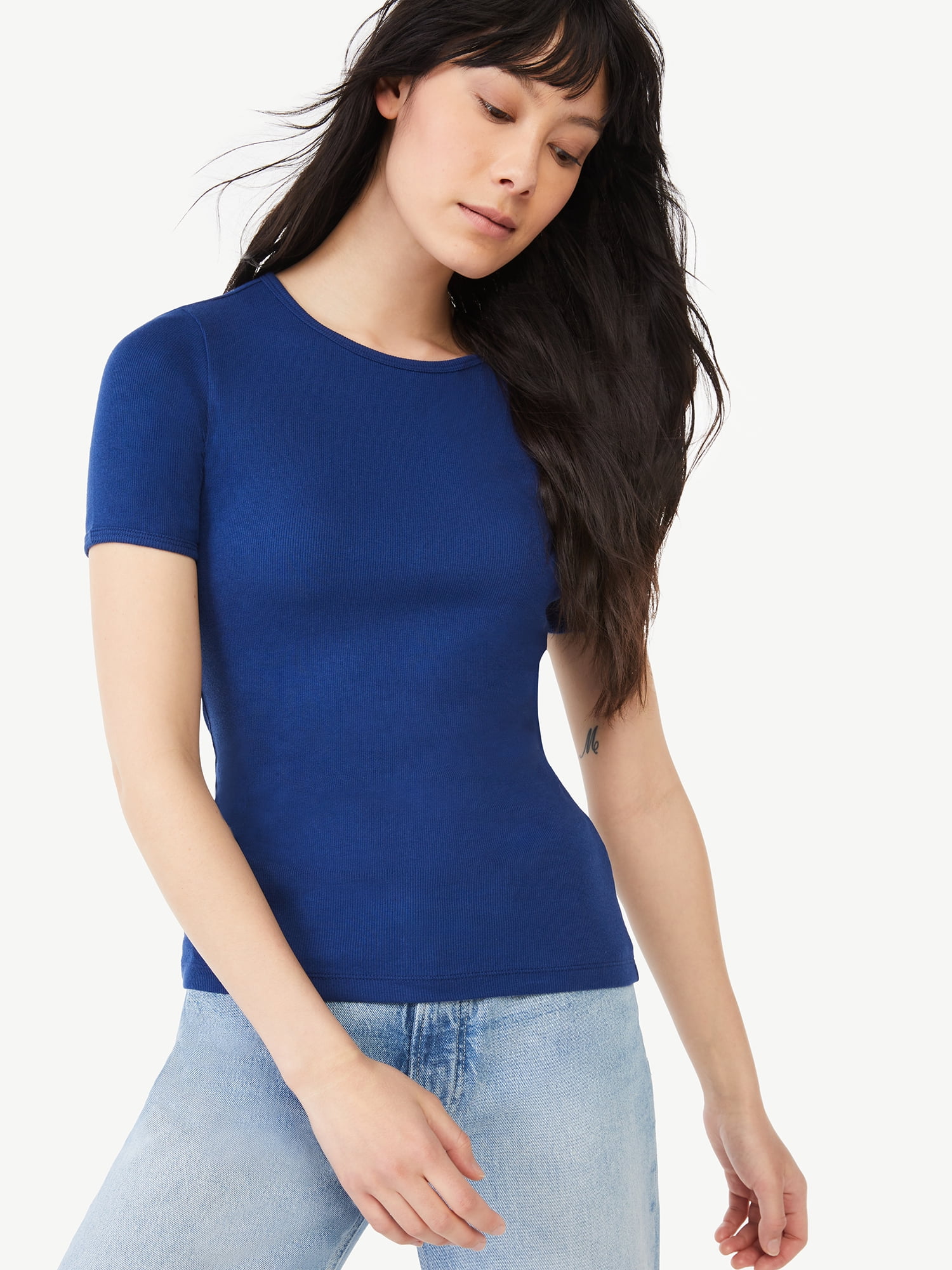 Short Overalls By Aeropostale Girls Blue Short Sleeve Tee