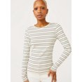 thumbnail image 1 of Free Assembly Women's Ribbed Crewneck Top with Long Sleeves, 1 of 7