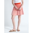 thumbnail image 1 of Free Assembly Women's and Women's Plus Ribbed Stitch Tiered Mini Skirt. Sizes XS-4X, 1 of 5
