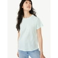 thumbnail image 1 of Free Assembly Women's Ringer Tee with Short Sleeves, Sizes XS-XXXL, 1 of 5