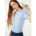 thumbnail image 1 of Free Assembly Women's Ringer Tee with Short Sleeves, Sizes XS-XXXL, 1 of 5