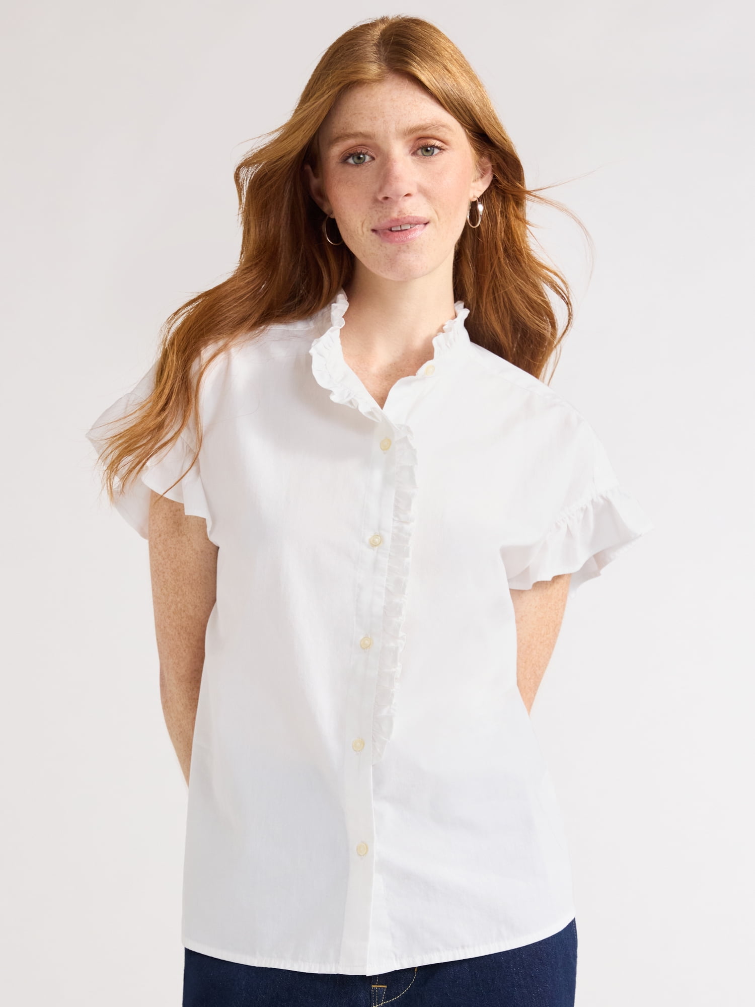 walmart ruffle shirt