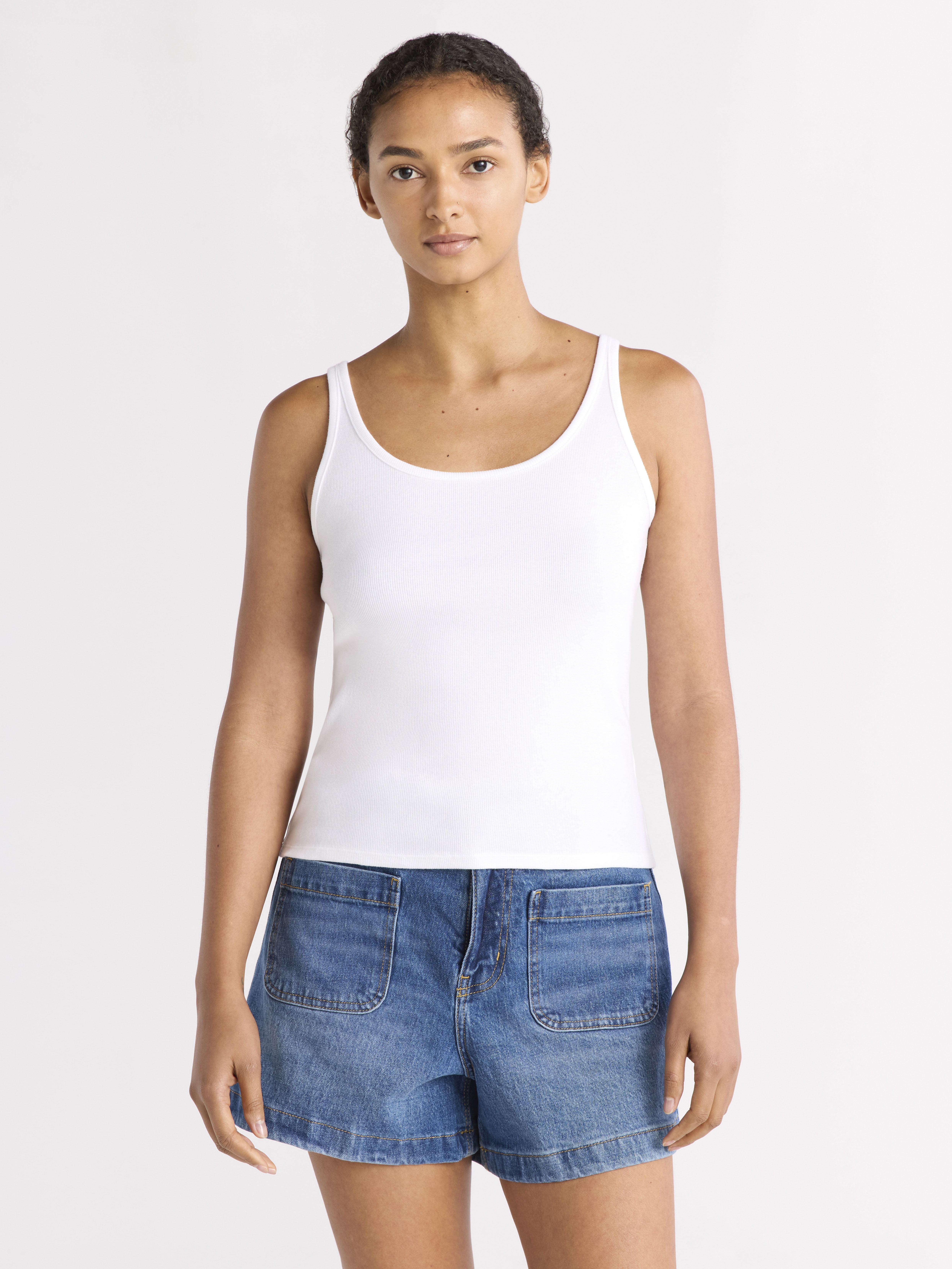 Free Assembly Women's Scoop Neck Tank Top, Sizes XS-XXL