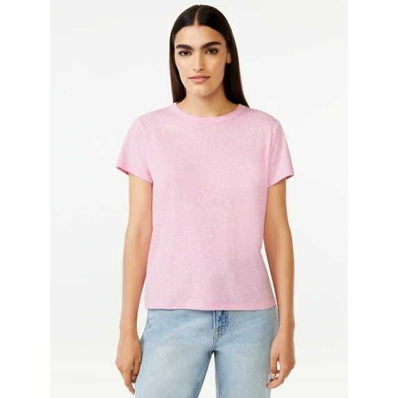 Free Assembly Women's Short Sleeve Ringer T-Shirt