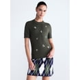thumbnail image 1 of Free Assembly Women's and Women's Plus Embellished Cozy Yarn Sweater with Short Sleeves, Sizes XS-4X, 1 of 5