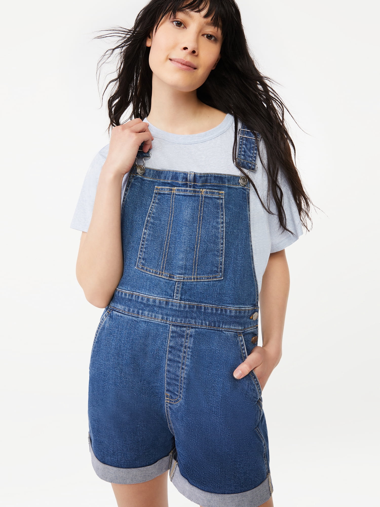 Free Assembly Women's Shortalls - Walmart.com