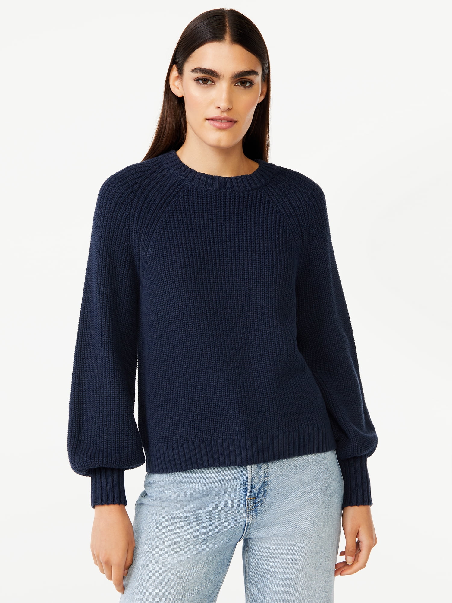 Women S Loose Large Size Raglan Sleeve Sweater