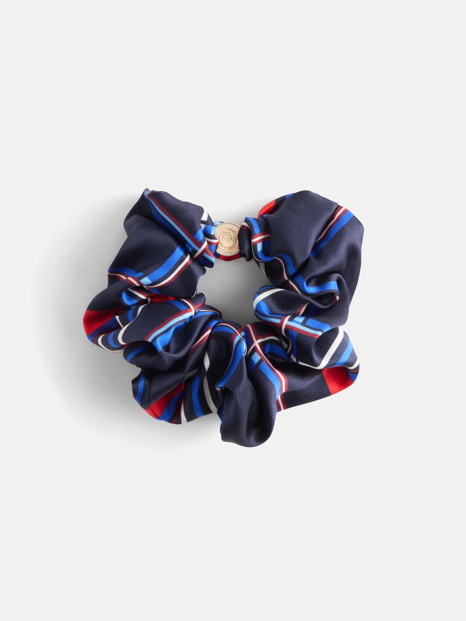 Free Assembly Women's Silk Hair Tie, Navy