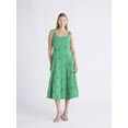 thumbnail image 1 of Free Assembly Women's Sleeveless Cotton Eyelet Panel Midi Dress, Sizes XS-XXL, 1 of 4