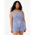 thumbnail image 1 of Free Assembly Women's Sleeveless Cotton Romper, 1 of 5