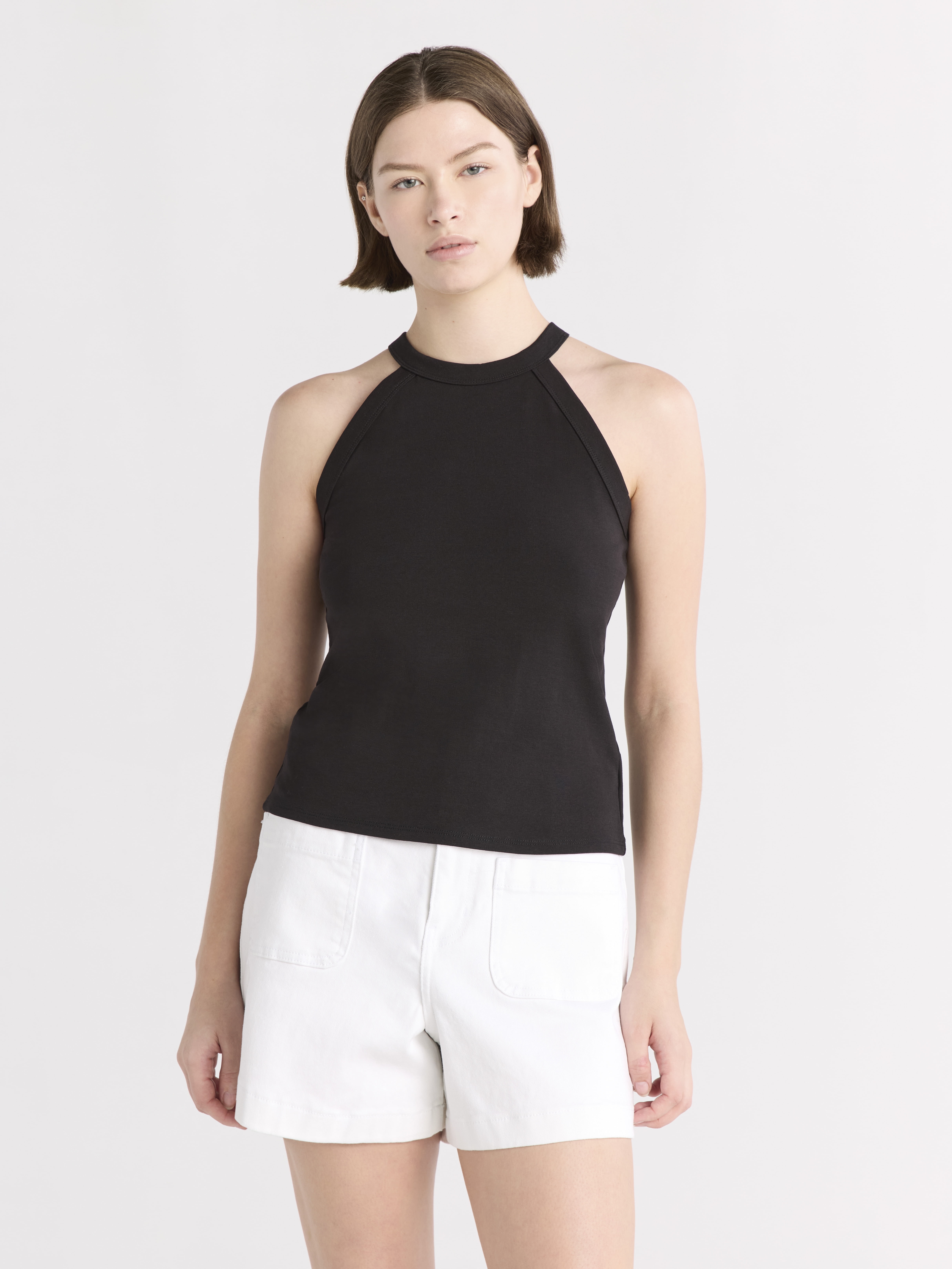 Walmart Deals of Free Assembly Women's Sleeveless Halter Tank Top, Sizes XS-XXL