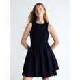 thumbnail image 1 of Free Assembly Women's and Women's Plus Smocked Cotton Sleeveless Mini Dress, Sizes XS-4X, 1 of 5
