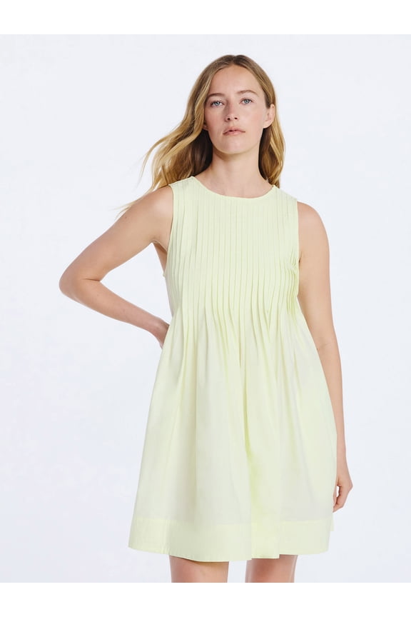 Women's Sleeveless Pleated Mini Dress, Sizes XS-XXL