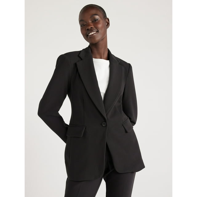 Free Assembly Women's Slim SingleBreasted Blazer, Sizes XSXXXL