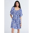 thumbnail image 1 of Free Assembly Women's Square Neck Mini Dress, Sizes XS-XXL, 1 of 5