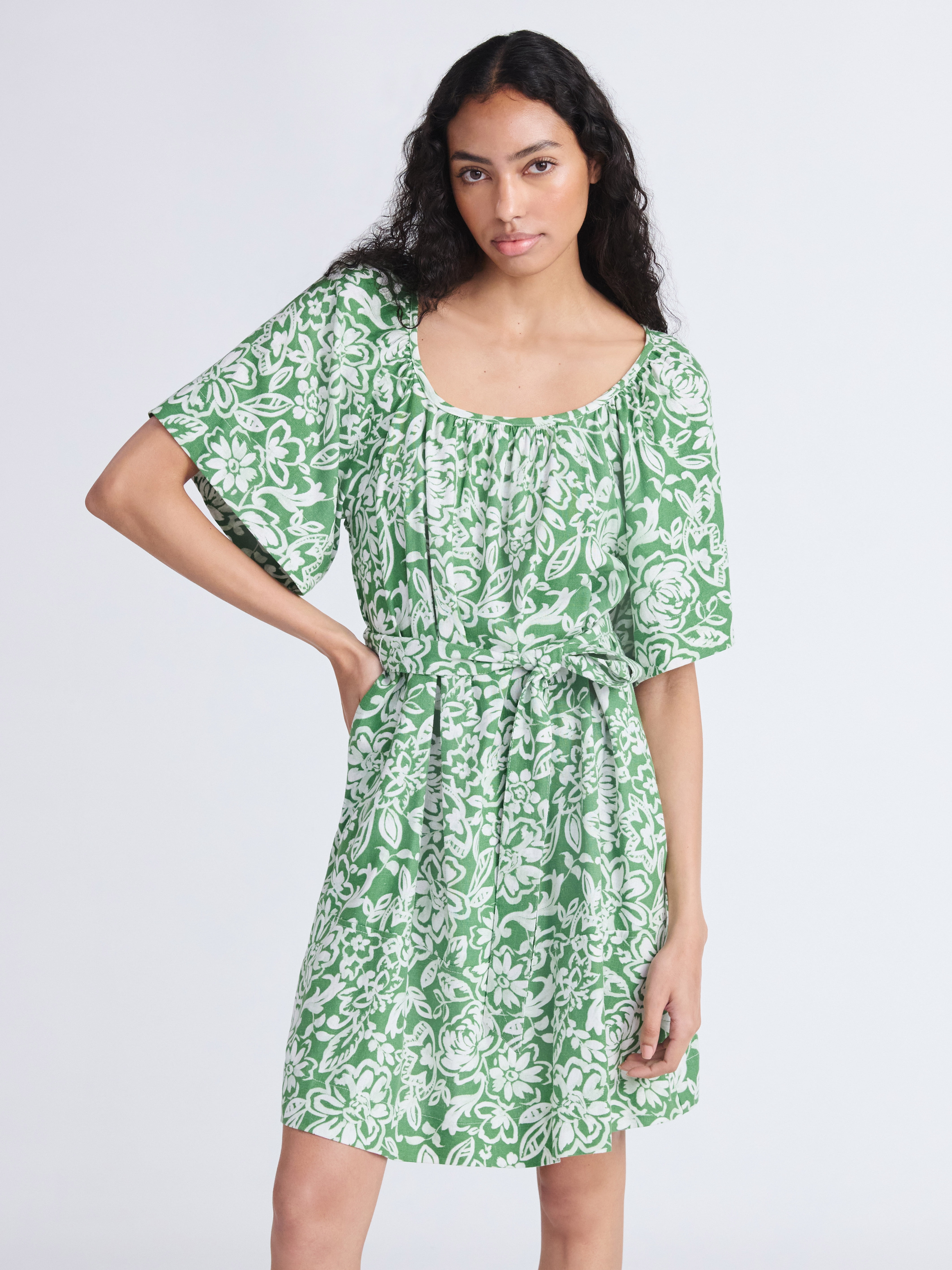 Free Assembly Women's Square Neck Mini Dress, Sizes XS-XXL