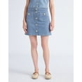 thumbnail image 1 of Free Assembly Women's Striped Denim Mini Skirt, Sizes 4-16, 1 of 6