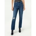 thumbnail image 1 of Free Assembly Women's Super High Rise Straight Jeans, 1 of 6