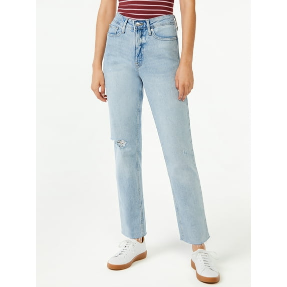 Free Assembly Women's Super High Rise Straight Jeans
