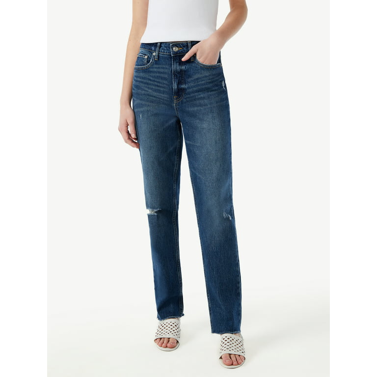 Free Assembly Women's Super High Rise Straight Jeans 