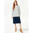 thumbnail image 1 of Free Assembly Women's Sweatshirt Pleated Mixy Dress, 1 of 5