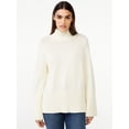 thumbnail image 1 of Free Assembly Women’s Tall Rib Turtleneck Sweater, 1 of 6
