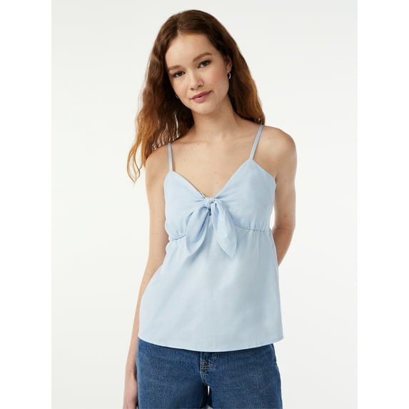 Free Assembly Women's Tank Top with Tie Front