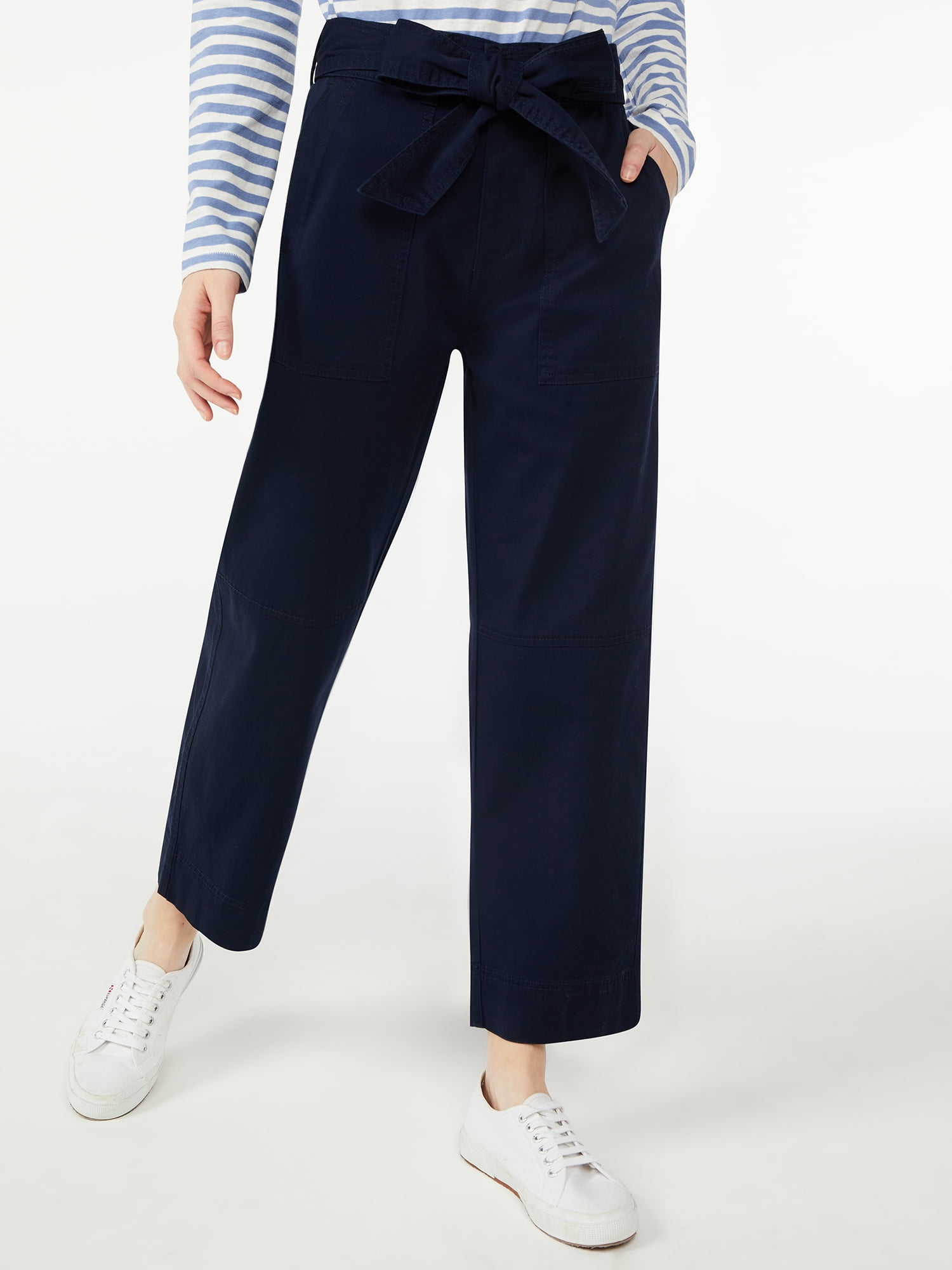 Free Assembly Women's Belted Fatigue Pants
