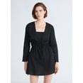 thumbnail image 1 of Free Assembly Women's Tie Front Cotton Coverup Dress, Sizes XXS-XXL, 1 of 6
