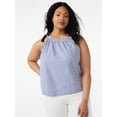 thumbnail image 1 of Free Assembly Women's Tie Neck Tank Top, 1 of 5