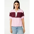 thumbnail image 1 of Free Assembly Women's Tie Sleeve Polo Top, 1 of 6