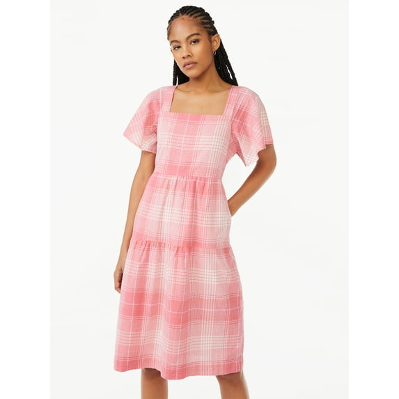 Free Assembly Women's Tiered Midi Dress