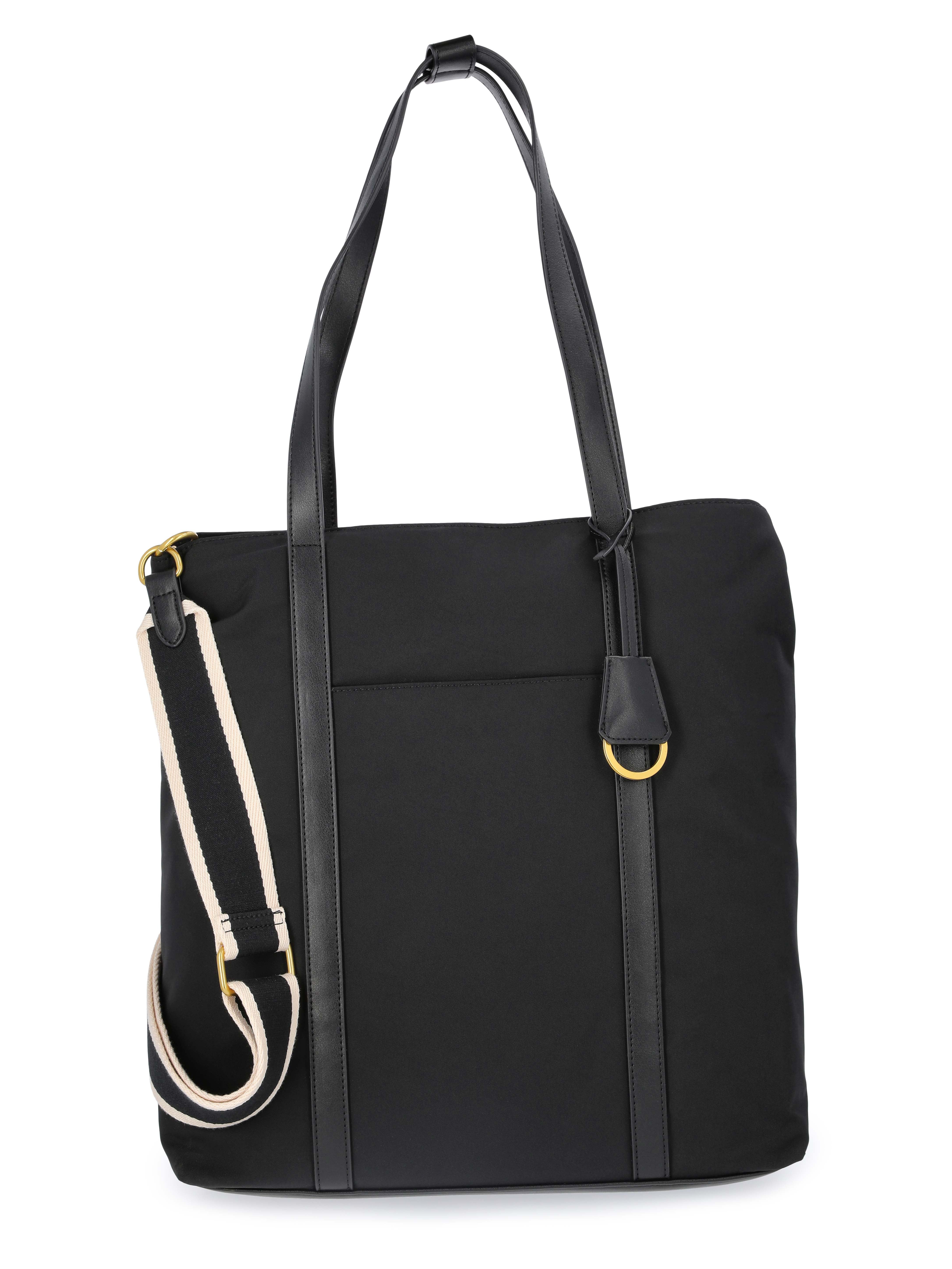 Free Assembly Women's Tote Bag, Black