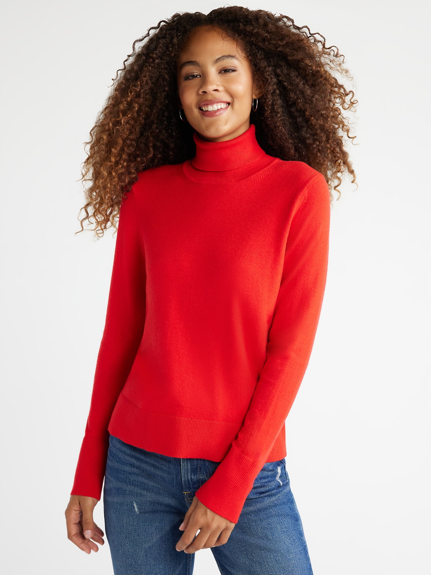 Off-turtleneck wool knit sweater for women, equivalent to XL / eaa496432