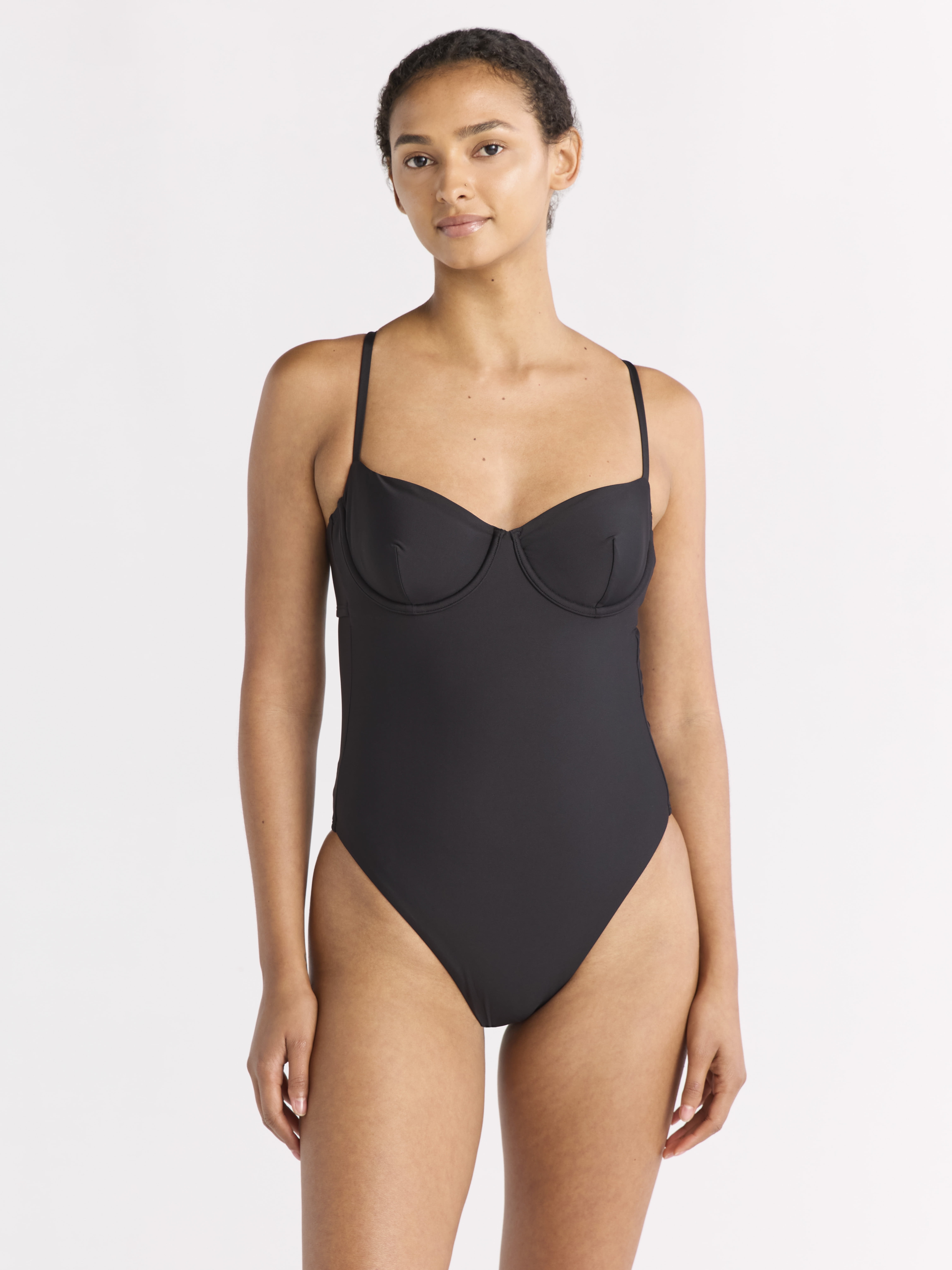 Free Assembly Women's Underwire One Piece Swimsuit, Sizes XS-XL