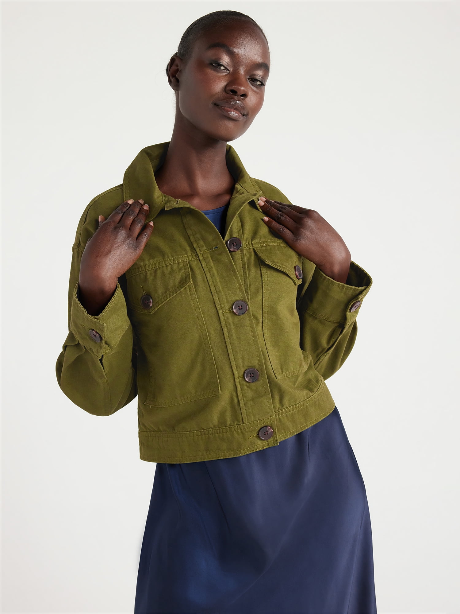 Free Assembly Women's Utility Jacket, Sizes XS-XXXL - Walmart.com