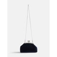 thumbnail image 1 of Free Assembly Women's Velvet Clutch Handbag, Navy Water, 1 of 6