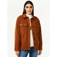 thumbnail image 1 of Free Assembly Women's Wool Blend Shirt Jacket, 1 of 6