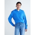 thumbnail image 1 of Free Assembly Women's and Women Plus Quarter-Zip Sweater, Midweight, Sizes XXS-4X, 1 of 5