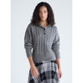 thumbnail image 1 of Free Assembly Women's and Women's Plus Bib Collar Sweater, Midweight, Sizes XS-4X, 1 of 5