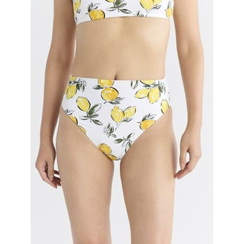 Free Assembly Women's and Women’s Plus Cheeky High Waisted Bikini Swim Bottoms, Sizes XS-1X