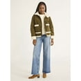 thumbnail image 1 of Free Assembly Women's and Women's Plus Corduroy Jacket with Faux Shearling Trim, Sizes XS-4X, 1 of 5