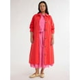 thumbnail image 1 of Free Assembly Women’s and Women's Plus Cotton Trench Coat, Sizes XS-4X, 1 of 4