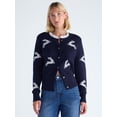 thumbnail image 1 of Free Assembly Women's and Women's Plus Cozy Yarn Cardigan Sweater, Midweight, XS-4X, 1 of 5
