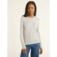 thumbnail image 1 of Free Assembly Women’s and Women's Plus Cozy Yarn Crewneck Sweater with Long Sleeves, Lightweight, Sizes XS-4X, 1 of 5