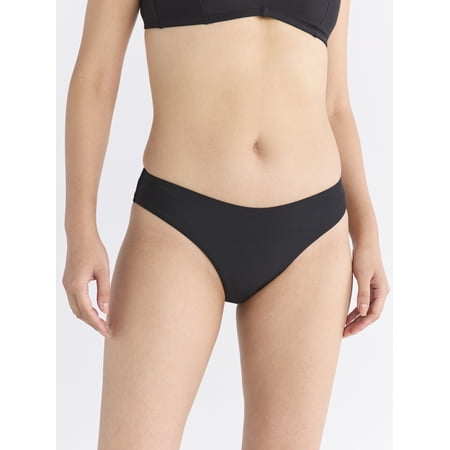 Free Assembly Women's and Women’s Plus Hi Cut Leg Bikini Swim Bottoms, Sizes XS-XL