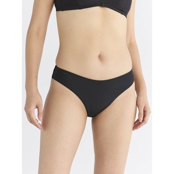 Free Assembly Women's and Women’s Plus Hi Cut Leg Bikini Swim Bottoms, Sizes XS-XL