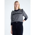 thumbnail image 1 of Free Assembly Women’s and Women's Plus Ruffle Yoke Sweater with Long Sleeves, Midweight, XS-4X, 1 of 5