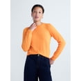 thumbnail image 1 of Free Assembly Women's and Women's Plus Cashmere Cable Knit Sweater with Puff Sleeves, Midweight, Sizes XS-4X, 1 of 5